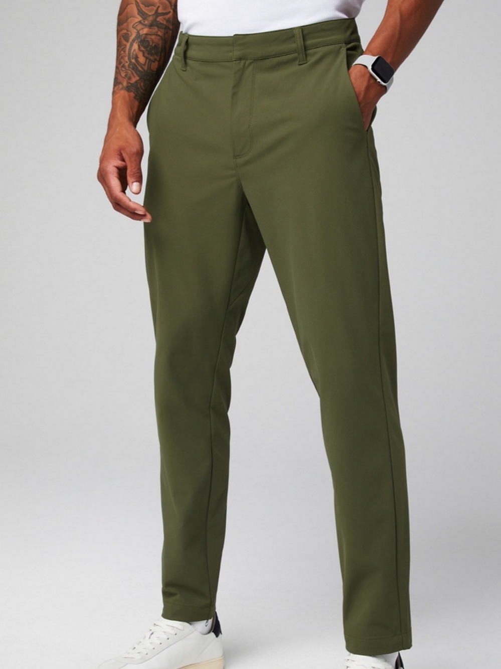 Fabletics The Don Trouser Men’s Pants Size 31x30 Olive Green Lightweight